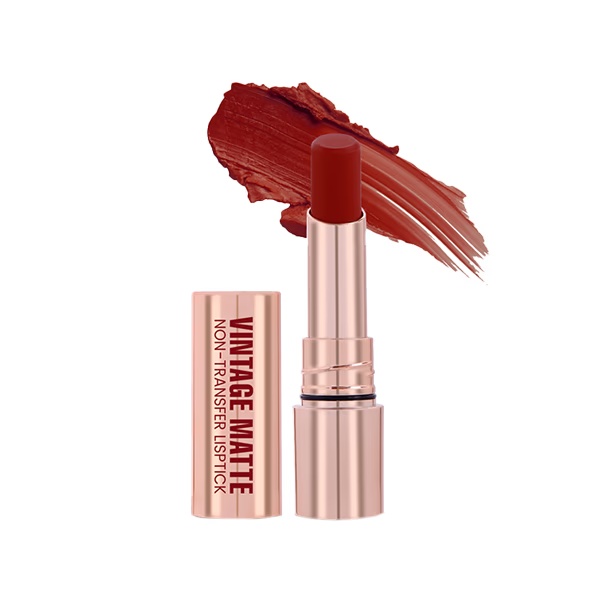Half N Half Vintage Matte Non-Transfer Lipstick , Famous Maroon-14 3.8 g