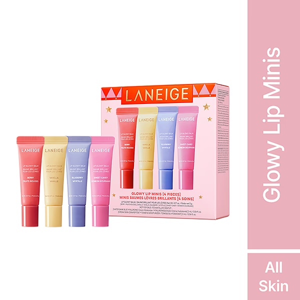 Laneige Glowy Lip Minis 4EA Holiday Set 20 gm