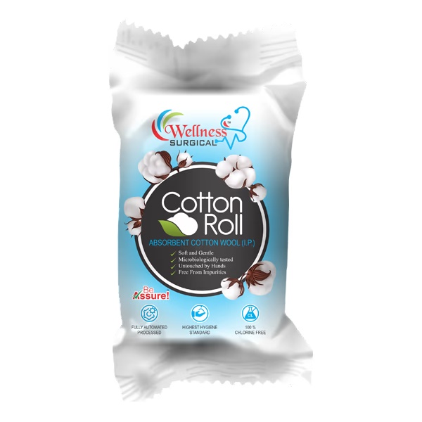 Wellness Surgical Cotton Roll 100 gm