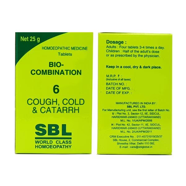 SBL Bio-Combination 6 Tablet 25 gm