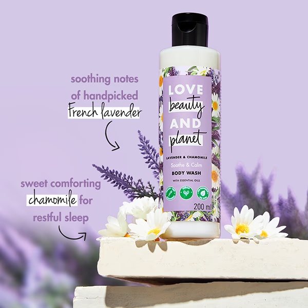 Love Beauty and Planet Lavender and Chamomile Body Wash 200 ml