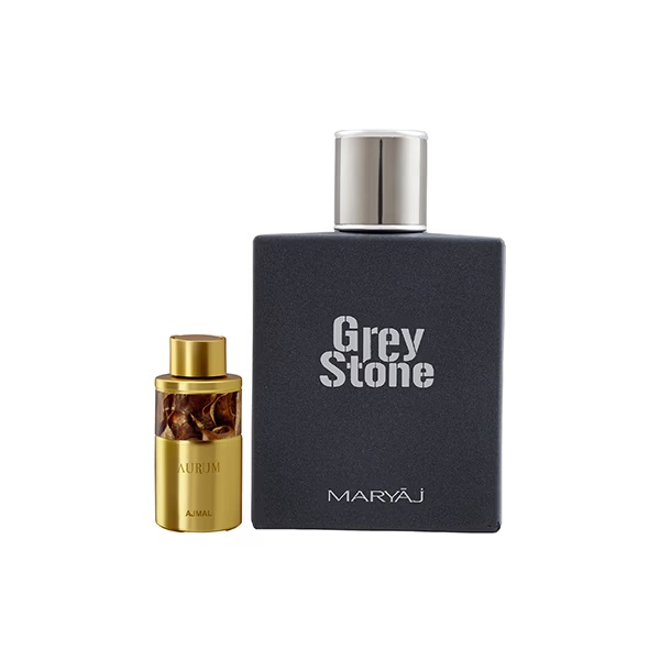 Ajmal Aurum Concentrated Perfume Oil Fruity Floral And Maryaj Grey Stone EDP Aromatic Woody Perfume 110 ml