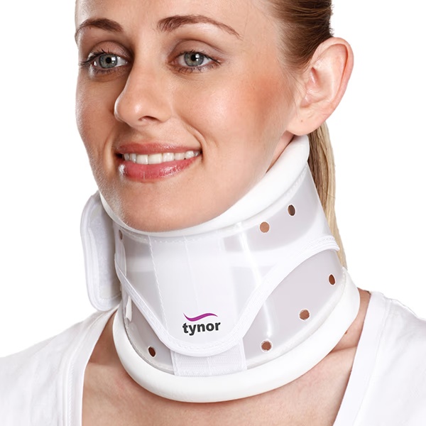 Tynor Cervical Collar Hard Adjustable - White (L) (B 03)