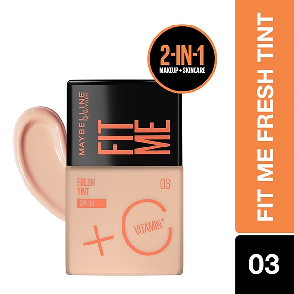 Maybelline New York Fit Me Fresh Tint with SPF 50 and Vitamin C Shade 03 Tint 30ml