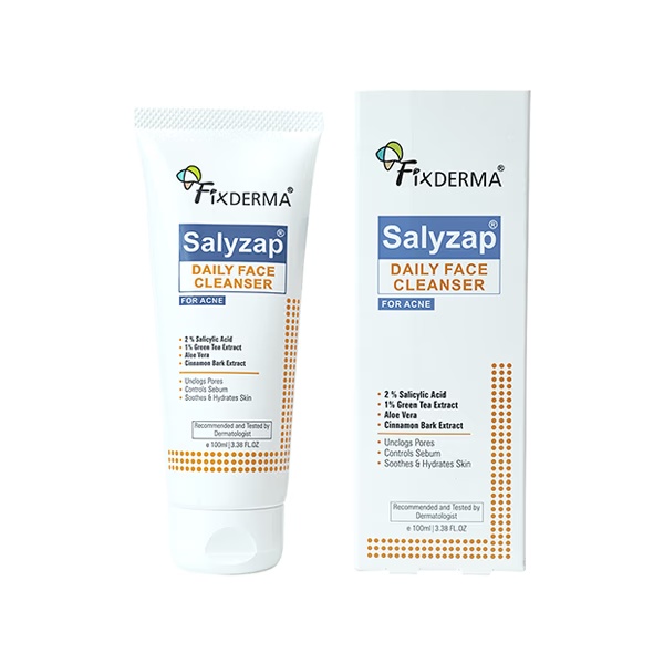 Fixderma 2% Salicylic Acid Face Wash for Oily Skin Acne Clearing Face Wash for Men & Women 10 ml