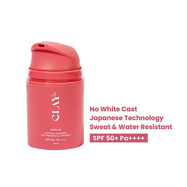 Clayco Sunglaze Sunscreen SPF 50 PA ++++ with Probiotic & Ceramides 50 ml