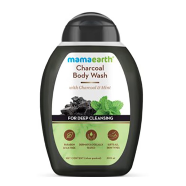 Mamaearth Charcoal Body Wash with Charcoal & Mintfor Deep Cleansing 300ml