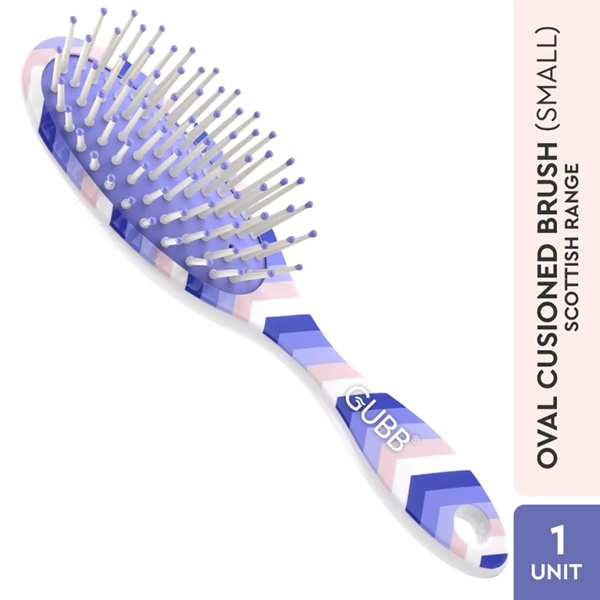 Gubb Oval Cushioned Hair Brush, Mini - Scottish 1's