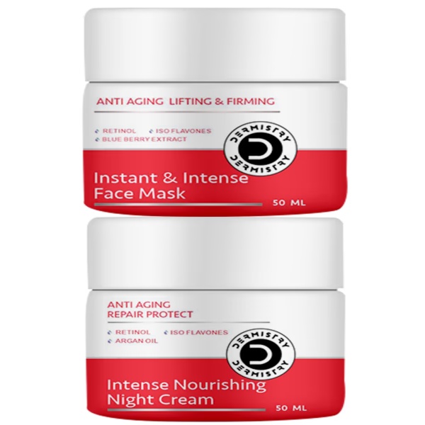 Dermistry Anti Aging Lifting And Firming Instant And Intense Face Mask 50 ml + Anti Aging Repair Protect Intense Nourishing Night Cream 50 ml