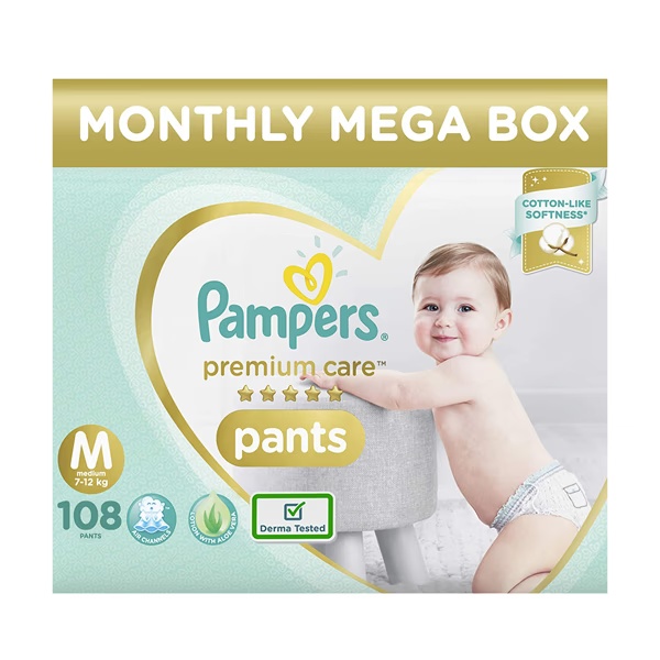 Pampers Premium Care Pants (M) 108's