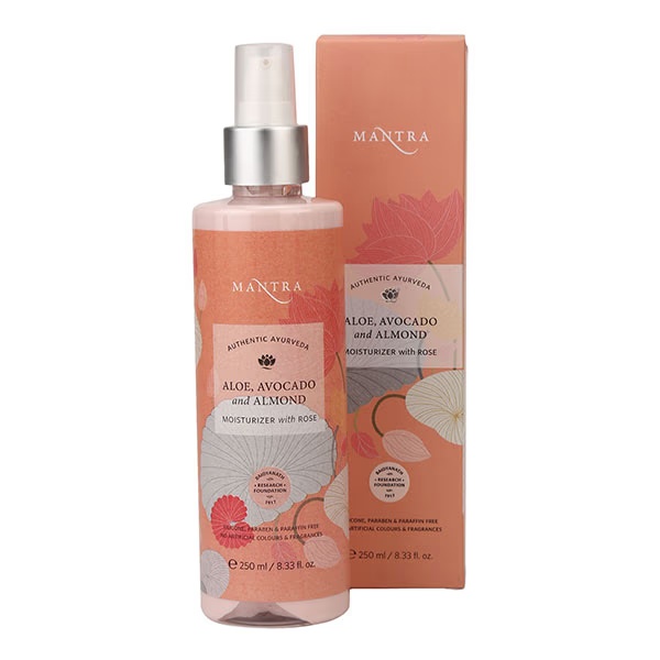 Mantra Aloe Avocado and Almond Moisturiser with Rose 250 ml