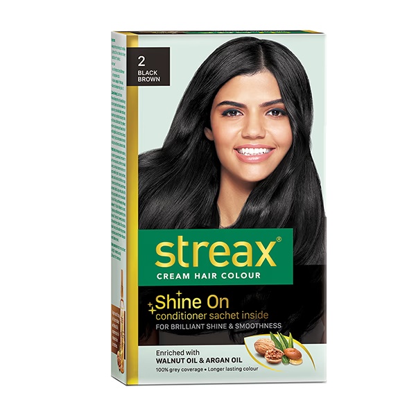 Streax Hair Colour - Black Brown (50gm + 50ml) 1's