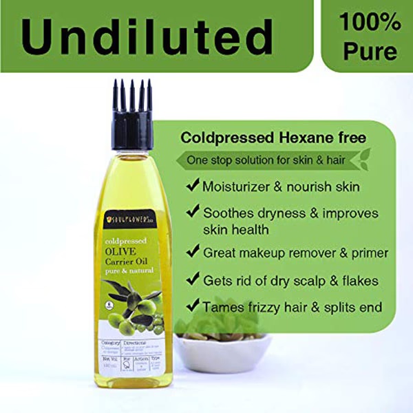 Soulflower Cold Pressed Olive Oil 120 ml