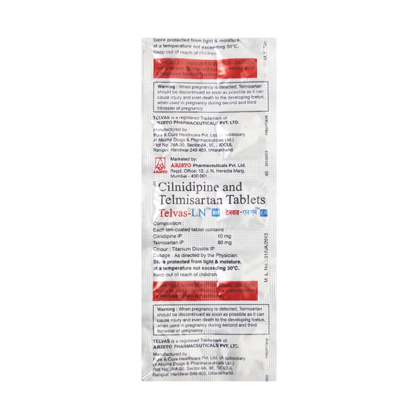 Telvas LN 80mg Tablet 10'S