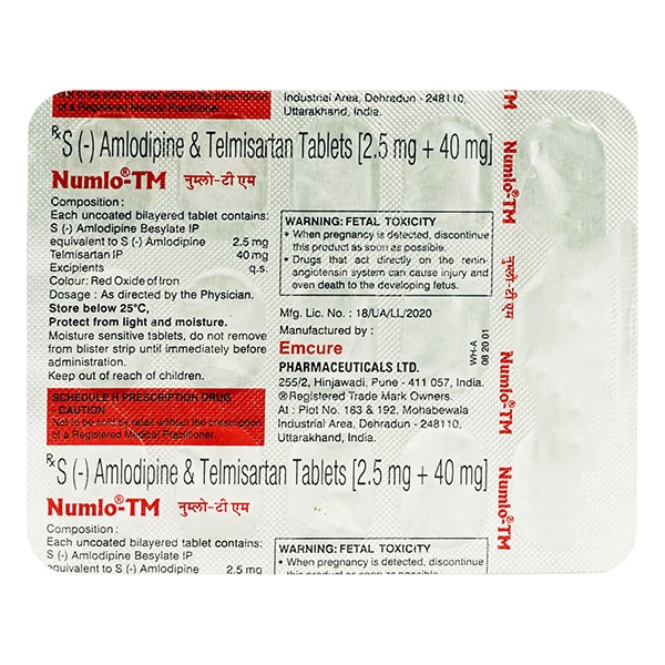 Numlo TM 2.5mg Tablet 15'S