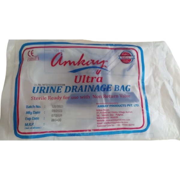 Amkay Ultra Urine Drainage Bag 1's