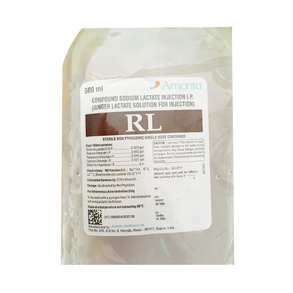 RINGER LACTATE(AMANTA) Infusion 500ml
