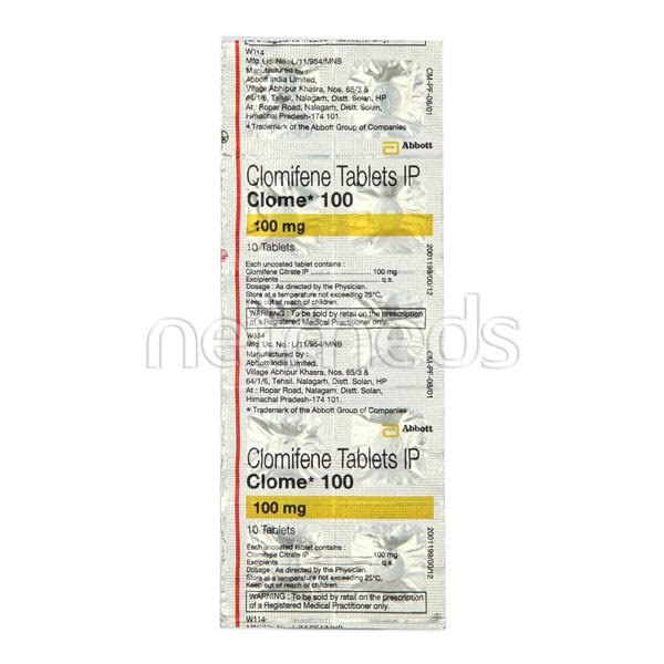 Clome 100mg Tablet 10'S