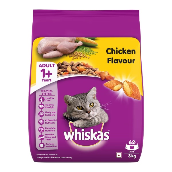 Whiskas Adult Chicken Flavor 3000 gm