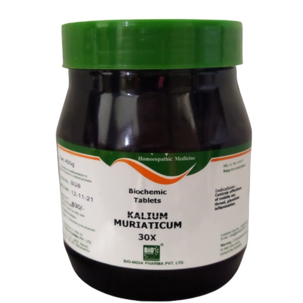 Bio-India's Biochemic Tablet - Kalium Muriaticum 30X 450 gm 1 1756-bio-india-s-biochemic-tablet-kalium-muriaticum-30x-450-gm-1.jpg