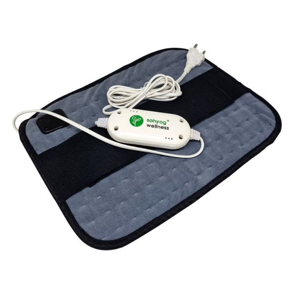 Sahyog Wellness Velvet Orthopaedic Pain Reliever Electric Heating Pad - Grey