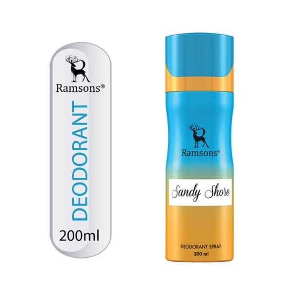 Ramsons Sandy Shore Deodorant- Deo for Men & Women Deodorant Body Spray Bodyspray 200 ml