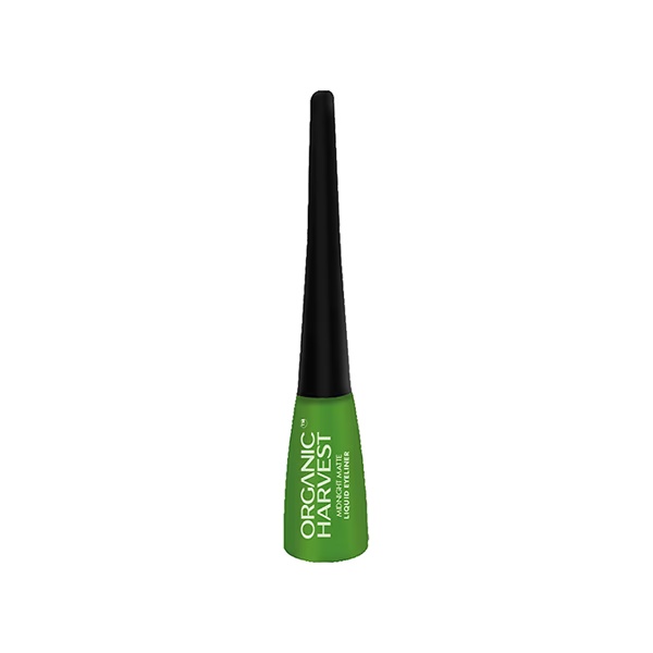 Organic Harvest Midnight Matte Liquid Eyeliner,Waterproof and Smudge-Proof, Certified Organic 4.5 ml