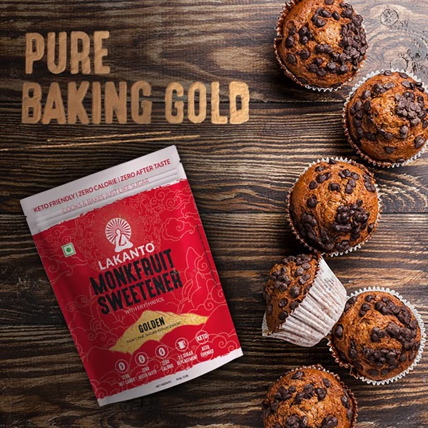 Lakanto Monkfruit Sweetener (Combo Pack Of Golden 2X (30's X 2.5 g) + Golden 200 g) 1's