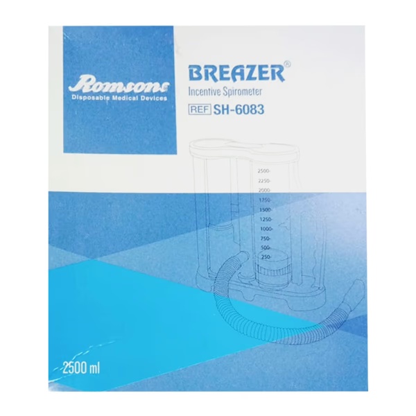 Romsons Breazer 2500 Incentive spirometer Exerciser (SH-6083) 1's