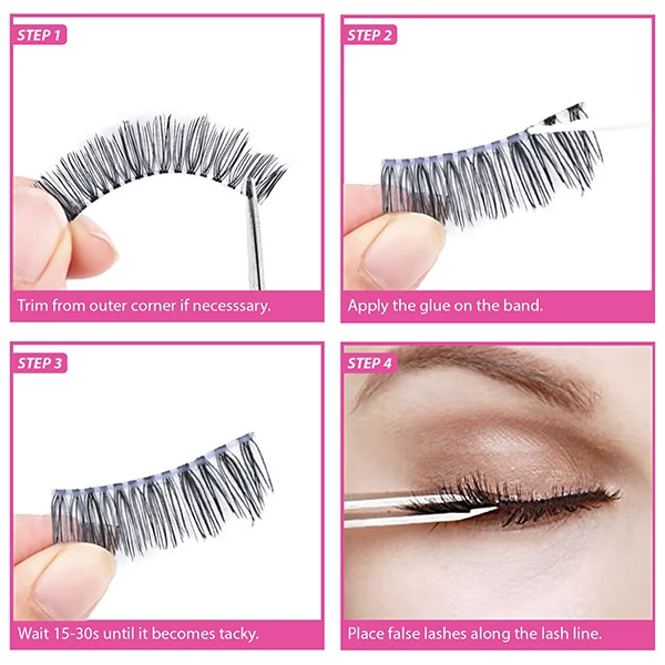 Bronson Professional 3d effect False eyelashes 230 1's