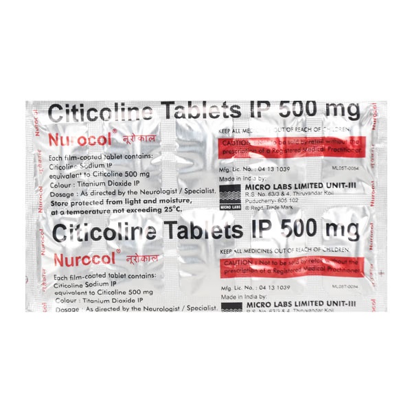 Nurocol 500mg Tablet 10'S
