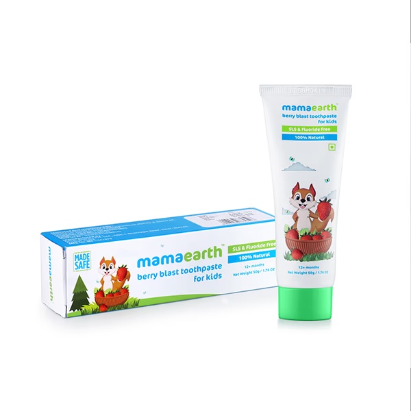 Mamaearth Natural Berry Blast Toothpaste For Kids 50 gm