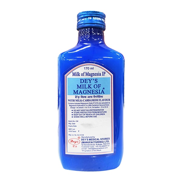 DEY'S MILK OF MAGNESIA with Milk Cardamom Flavour Liquid 170ml