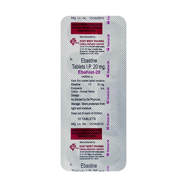 Ebahist 20mg Tablet 10'S