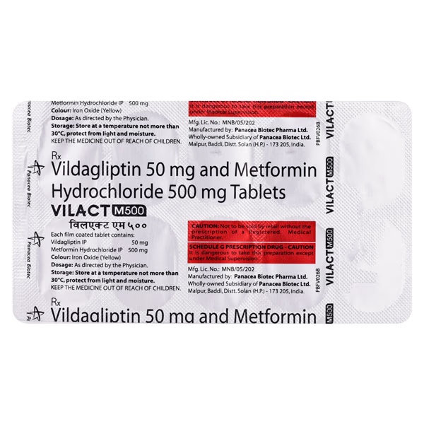 VILACT M 500mg Tablet 10's
