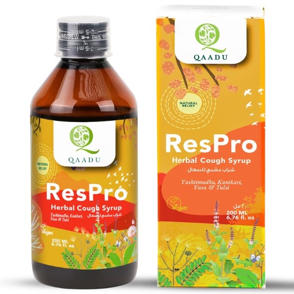 Qaadu Respro Herbal Cough Syrup 200 ml