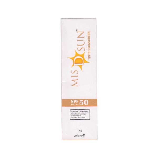 MIS D SUN SPF 50 PA+++ TINTED Sunscreen 50gm