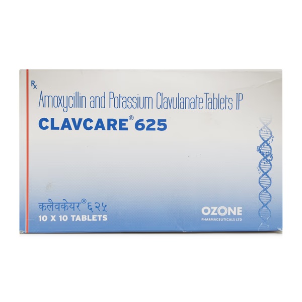 CLAVCARE 625mg Tablet 10's