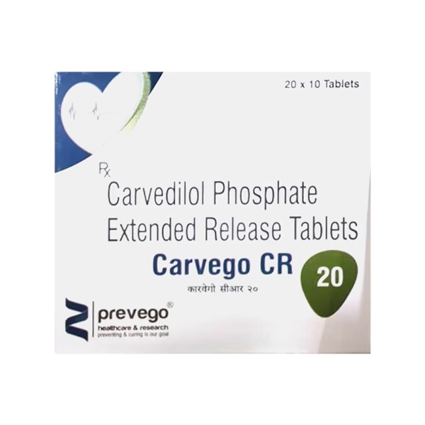 CARVEGO CR 20 Tablet 10's