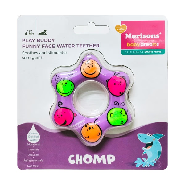 J.L.Morison Play Buddy Water Teether - Funny Face Shape