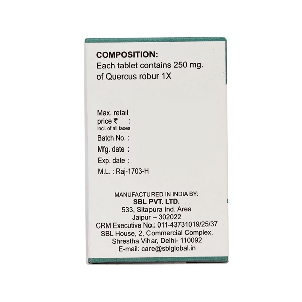 SBL Quercus Robur 1X Tablet 25 gm
