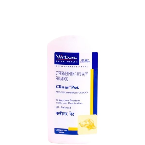 Virbac Clinar Pet Dogs Shampoo 100 ml