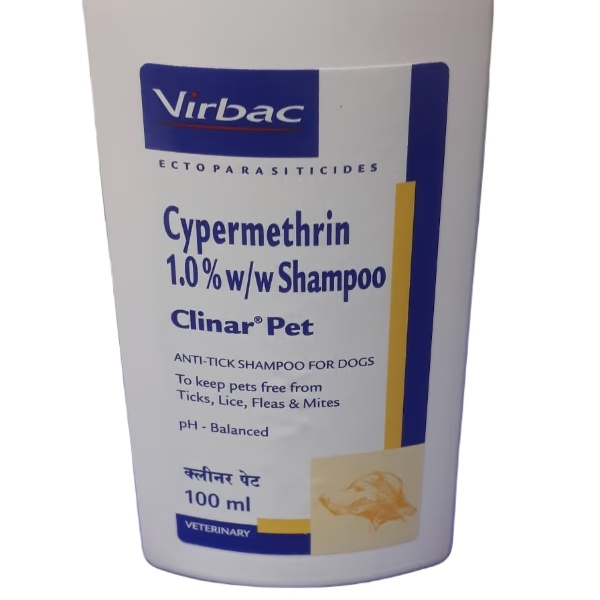 Virbac Clinar Pet Dogs Shampoo 100 ml