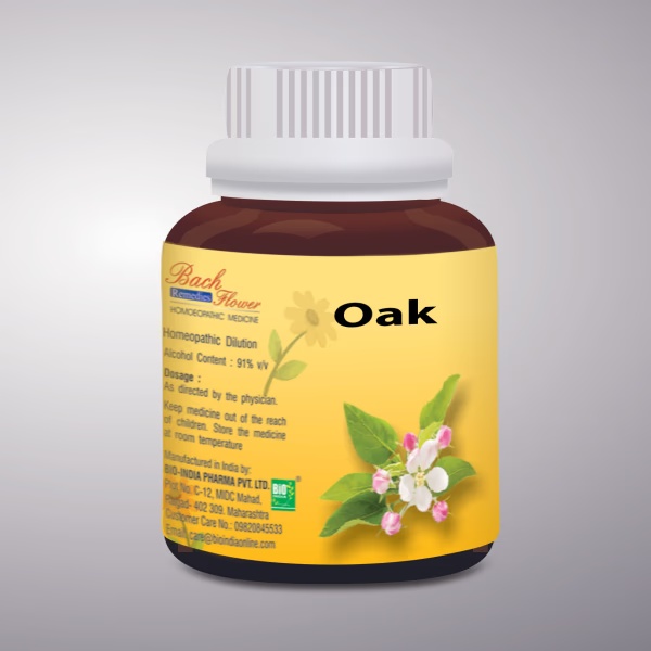 Bio-India's Bach Flower - Oak 100 ml