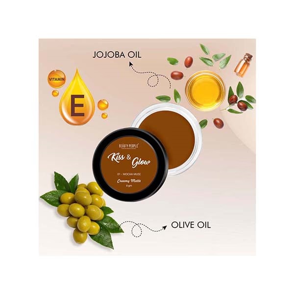 Beauty People Kiss and Glow Lip/Cheek/Eye Tint 01 Mocha Muse 8 gm