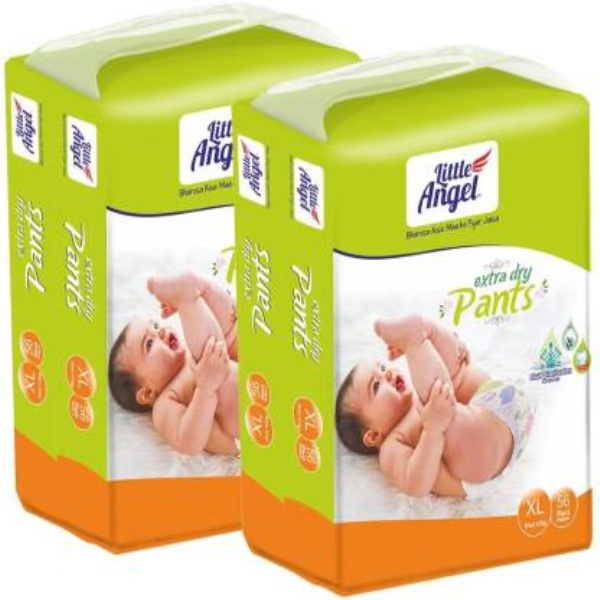 Little Angel Baby Diaper Pants (XL) (Pack of 2 x 56's)