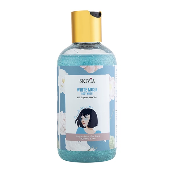 Skivia White Musk Body Wash With Grapeseed & Aloe Vera 200 ml