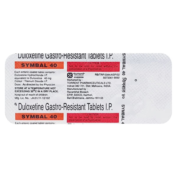 Symbal 40mg Tablet 10'S
