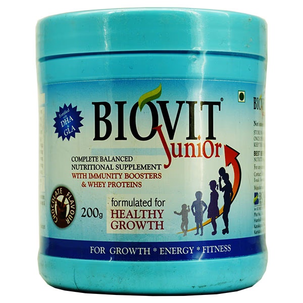 BIOVIT JUNIOR CHOCOLATE FLAVOUR Powder 200gm