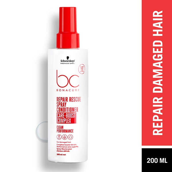 Schwarzkopf Professional Bonacure Repair Rescue Spray Conditioner with Arginine,with Vegan Keratin 200 ml